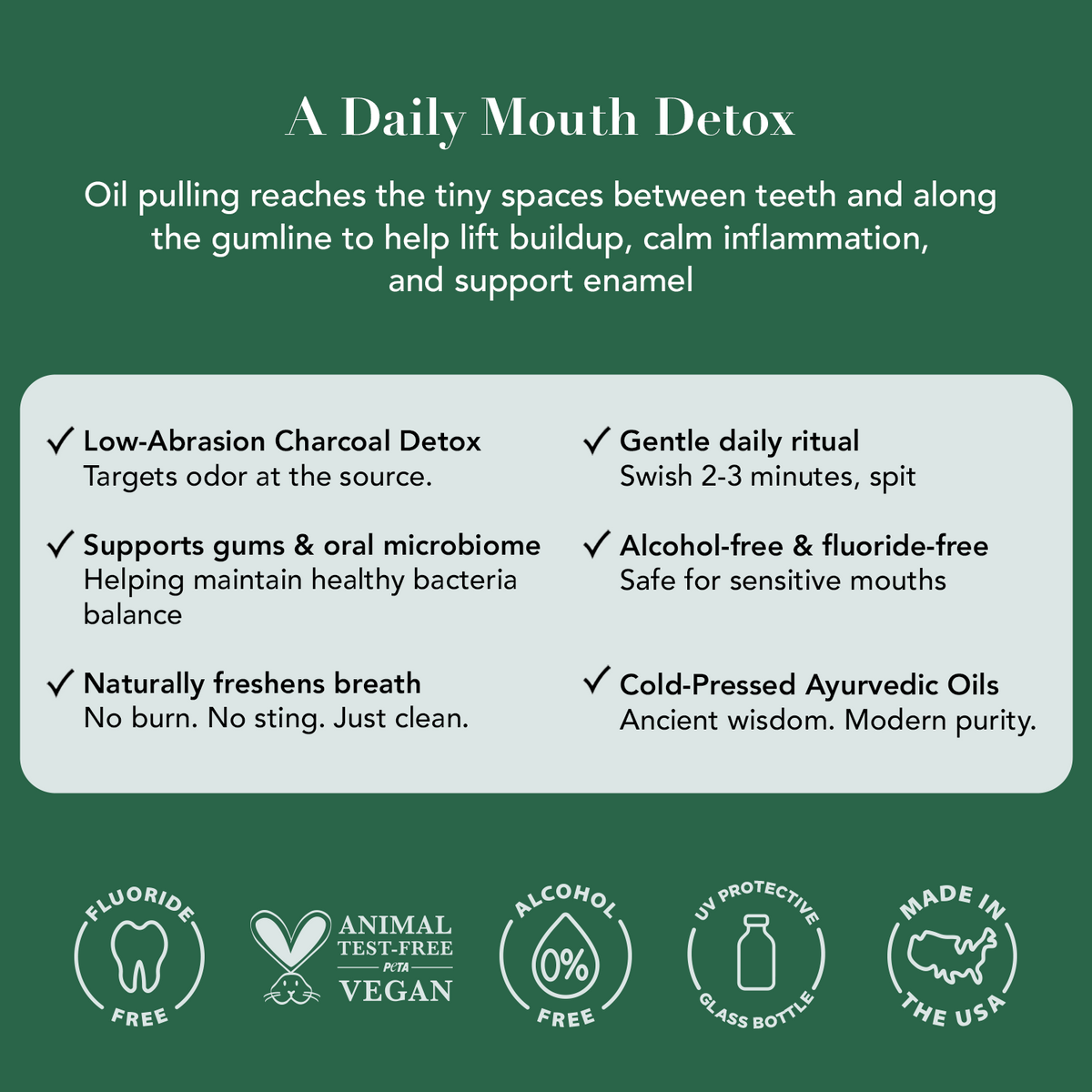 Terra & Co. Oil Pulling Bundle | Gentle Green + Brilliant Black