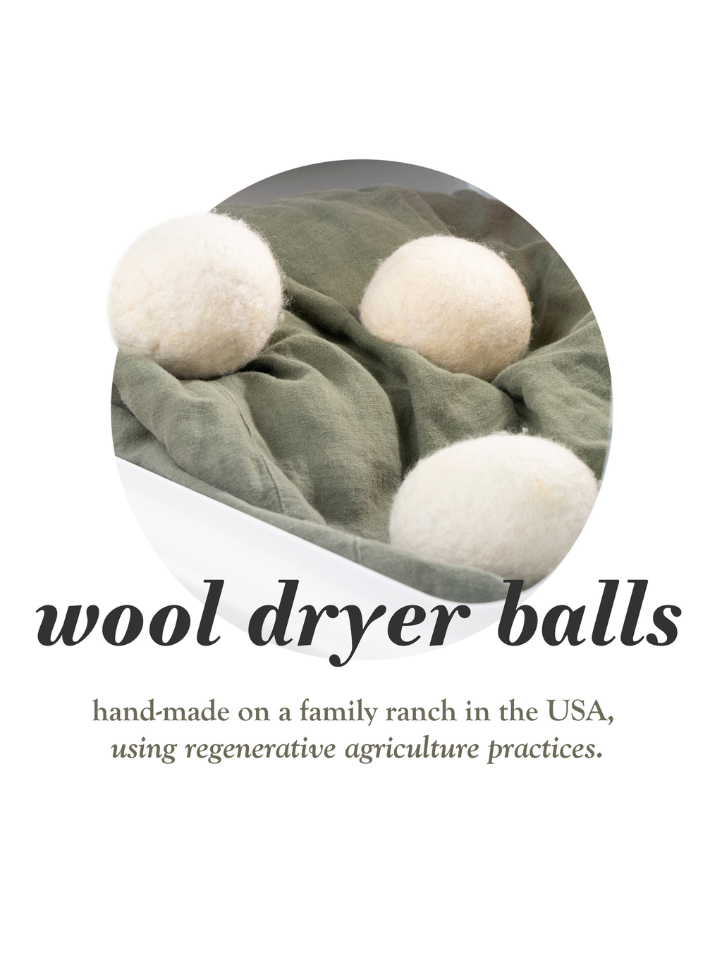 Jumbo Wool Dryer Balls | 3-Pack | Climate Beneficial™ Certified