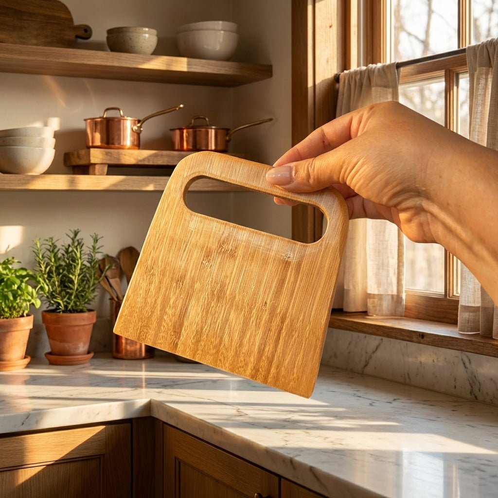 Bamboo Baking Bench + Dough Scraper