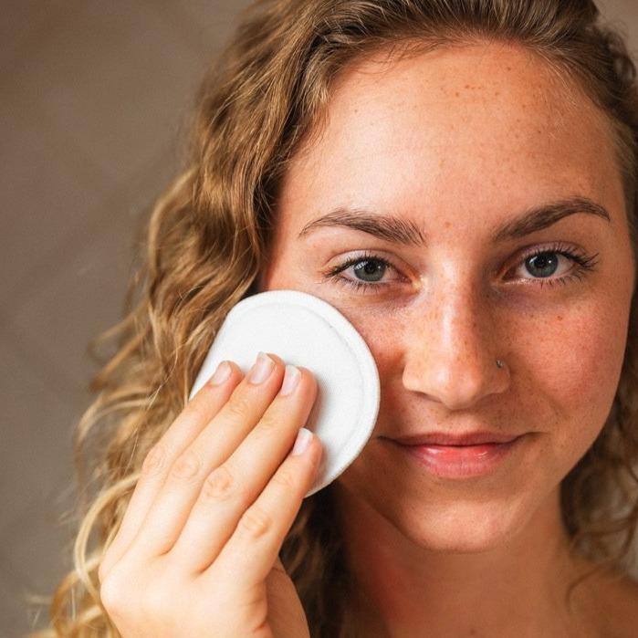 Reusable Bamboo Cotton Facial Rounds | 20ct | Plastic-Free