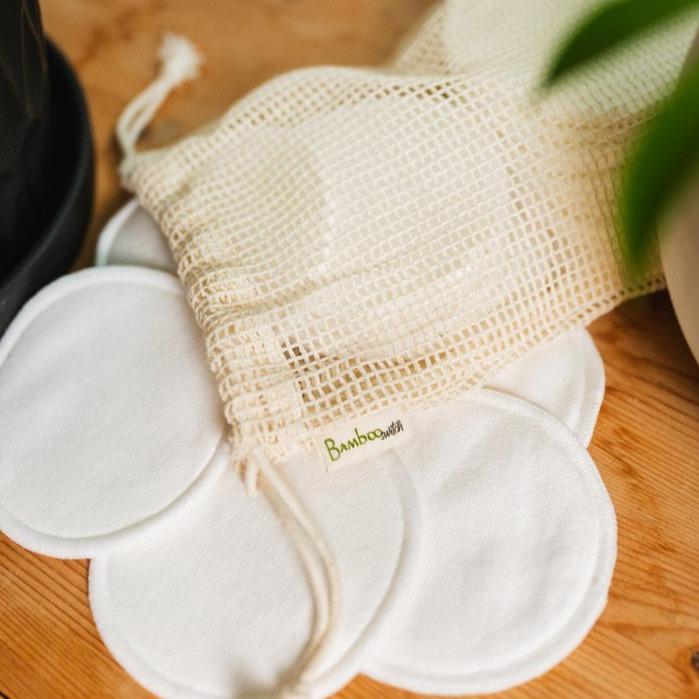 Reusable Bamboo Cotton Facial Rounds | 20ct | Plastic-Free