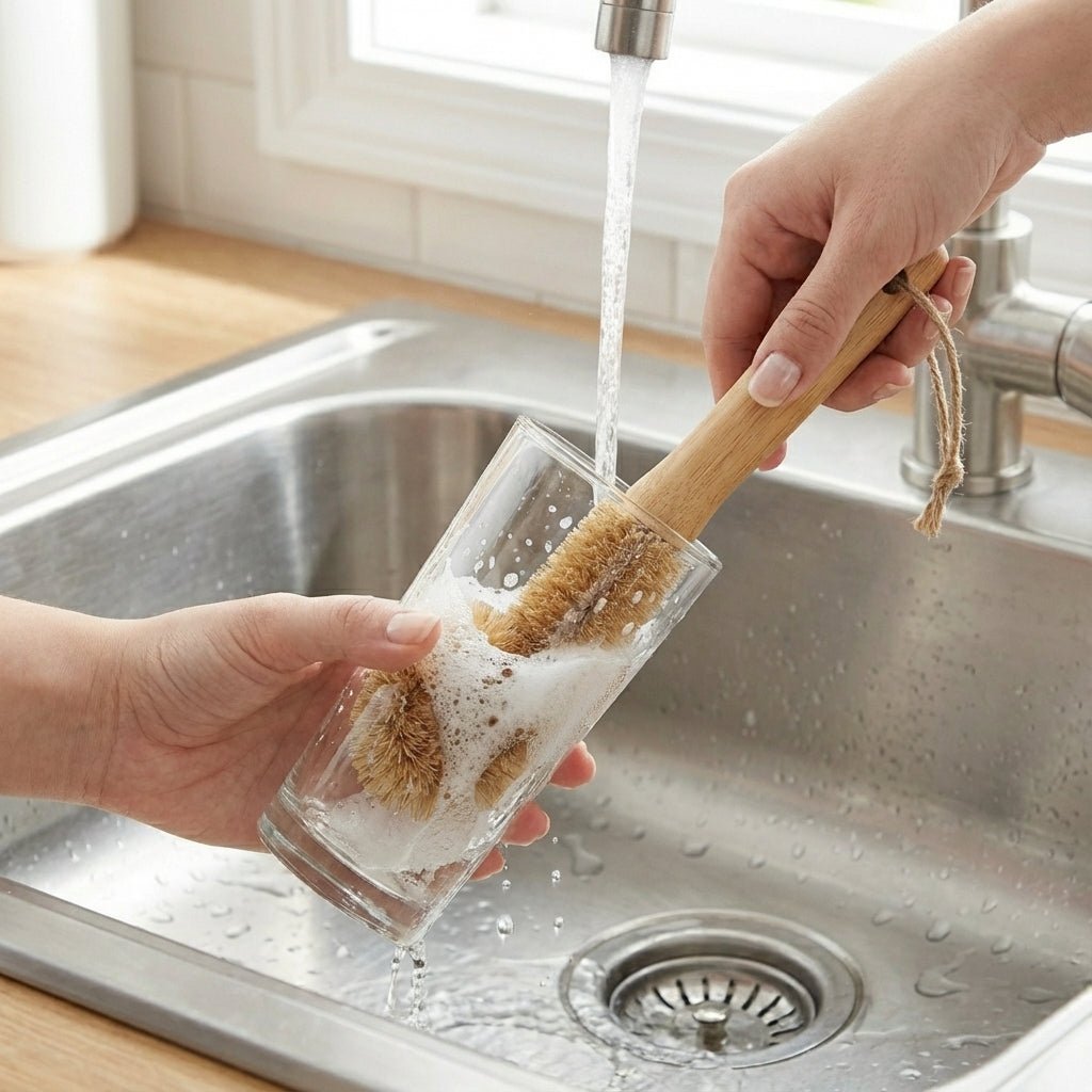 Bamboo Drinkware Cleaning Brush | Straight | Plastic-Free