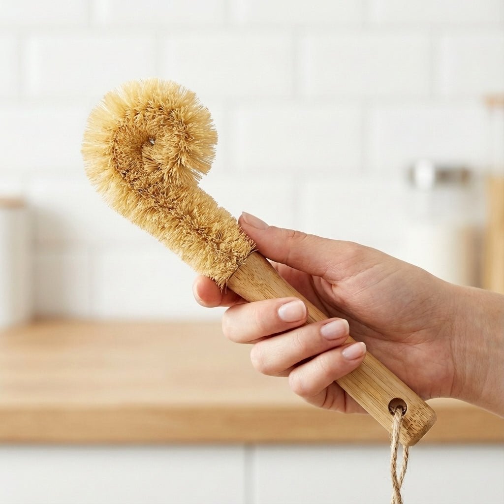 Bamboo Drinkware Cleaning Brush | Straight | Plastic-Free