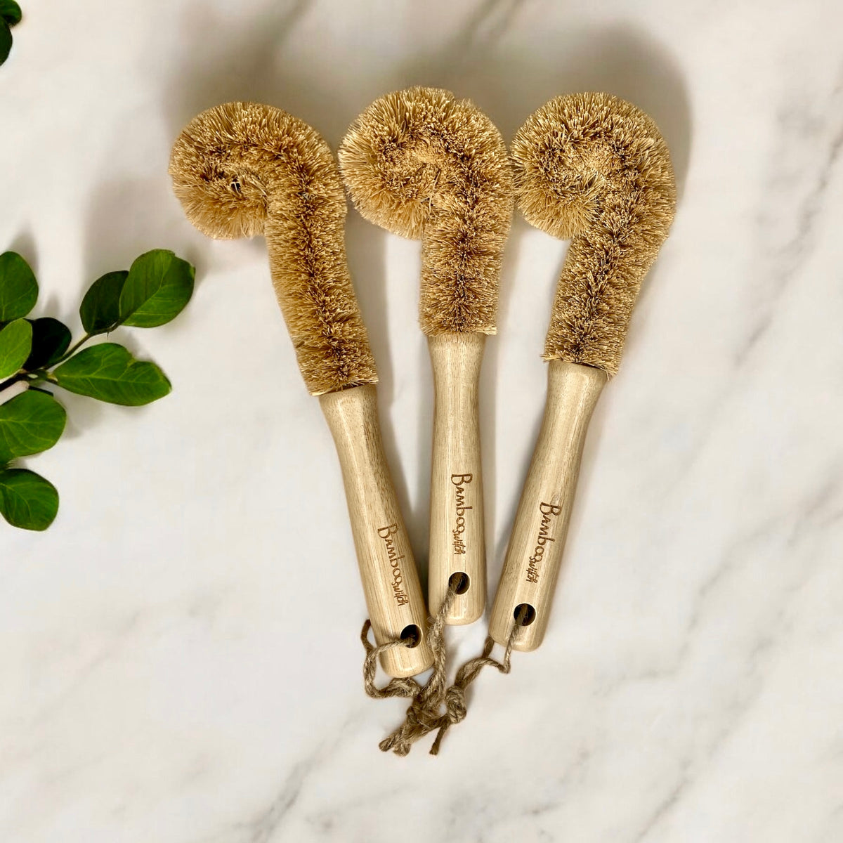 Bamboo Drinkware Cleaning Brush | Straight | Plastic-Free