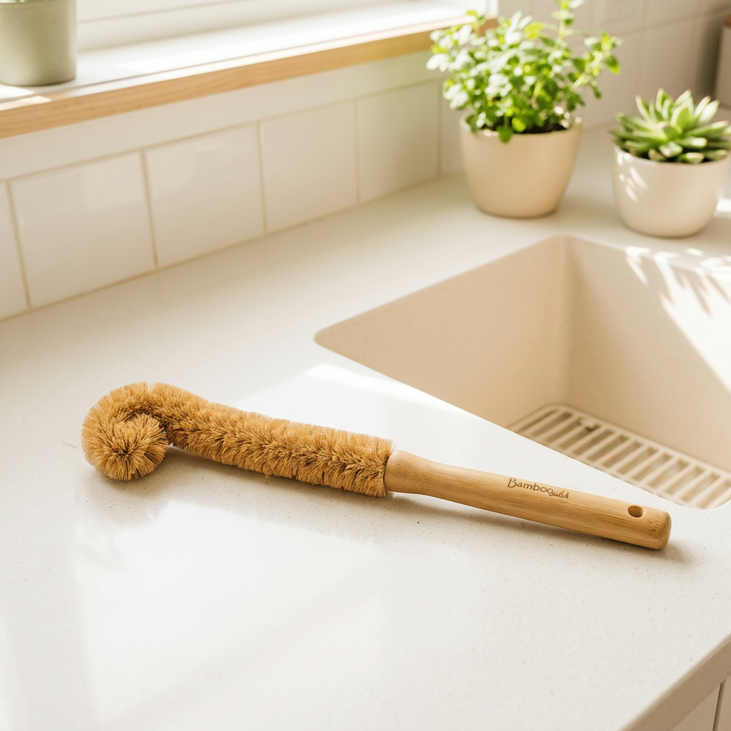 Bamboo Drinkware Cleaning Brush XL | Straight | Plastic-Free