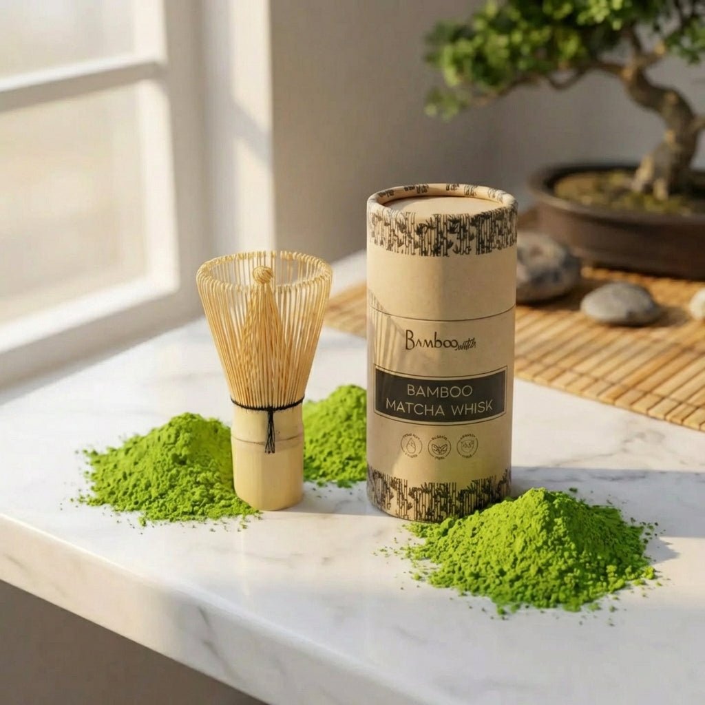 Bamboo Matcha Whisk | 100 Bristles | Single-Piece Bamboo