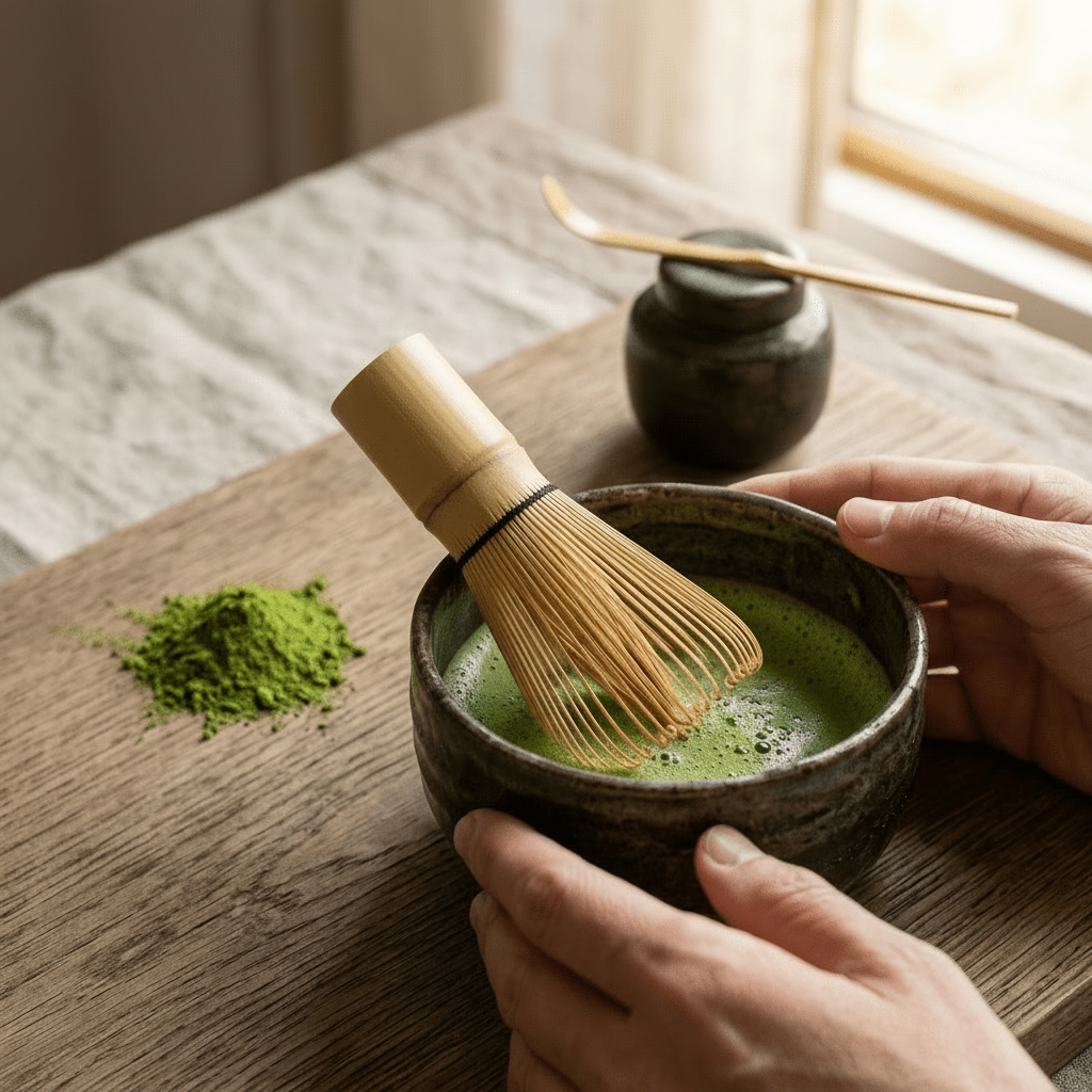 Bamboo Matcha Whisk | 100 Bristles | Single-Piece Bamboo