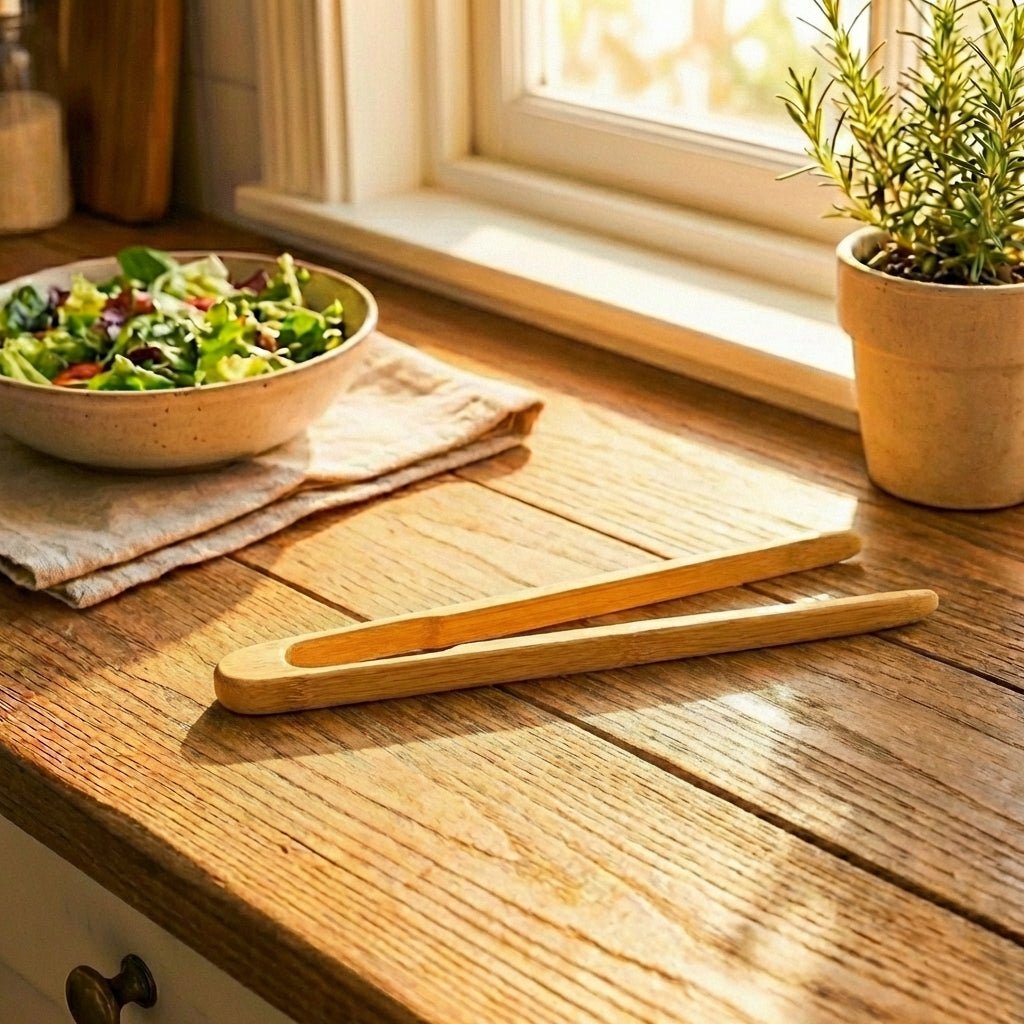 Bamboo Kitchen Tongs