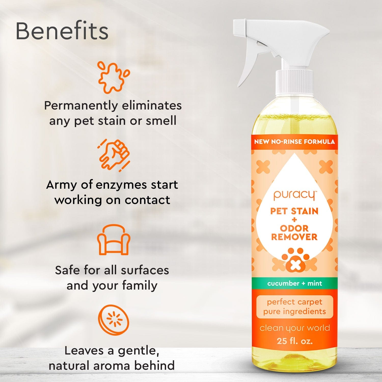 Puracy Pet Stain + Odor Remover