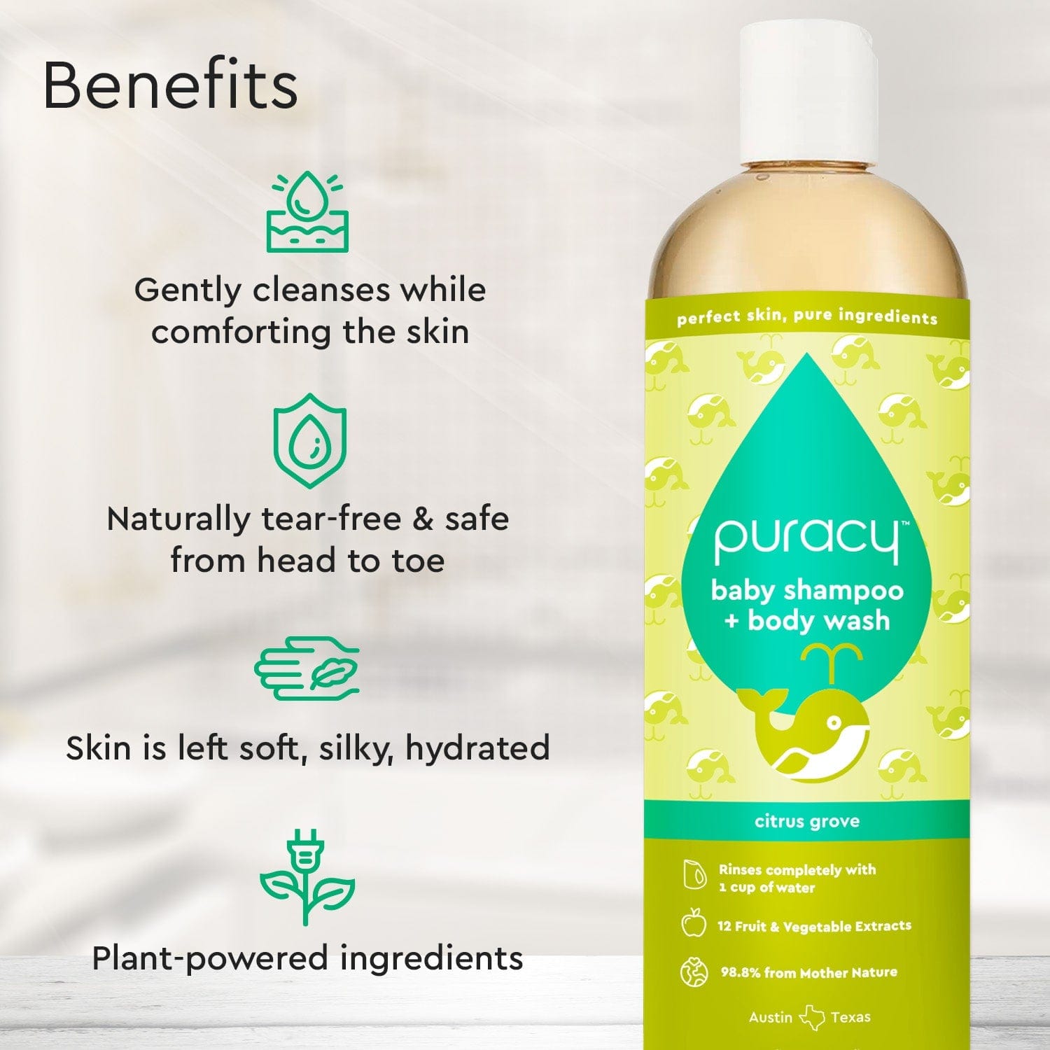 Puracy Baby Shampoo + Body Wash