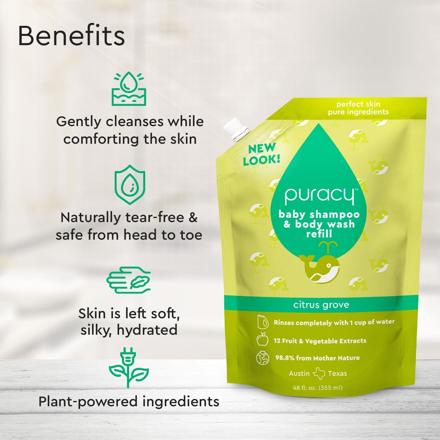 Puracy Baby Shampoo + Body Wash
