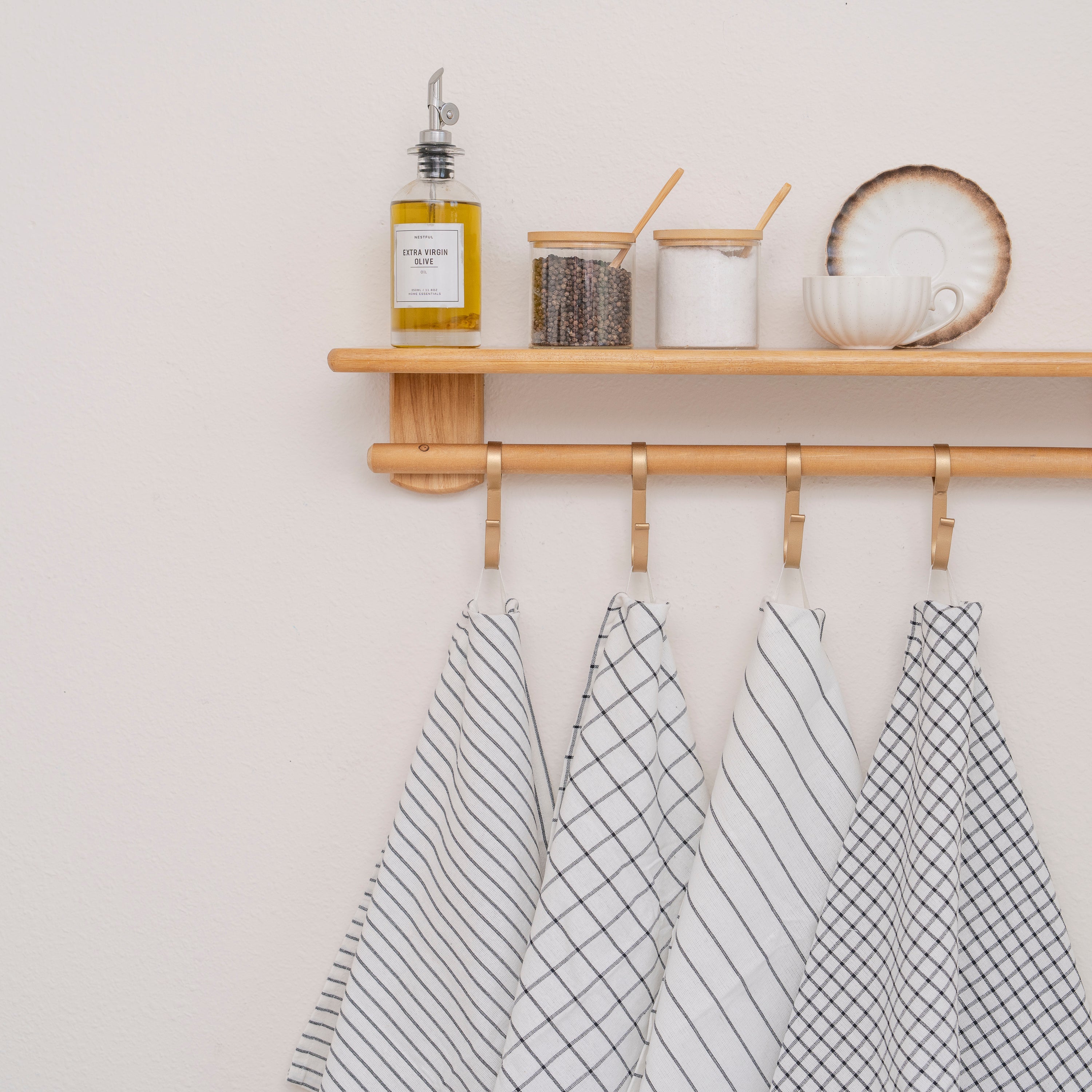 Stripe + Check Kitchen Towel Set