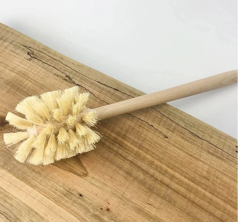 Plastic-Free Toilet Brush + Holder