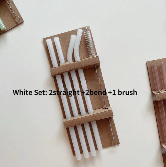 Glass Straw Set