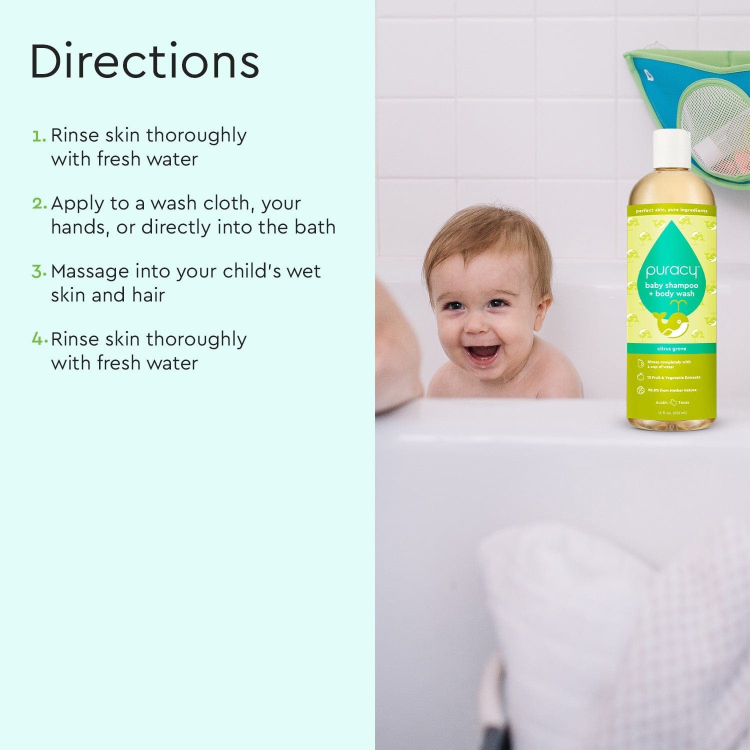 Puracy Baby Shampoo + Body Wash