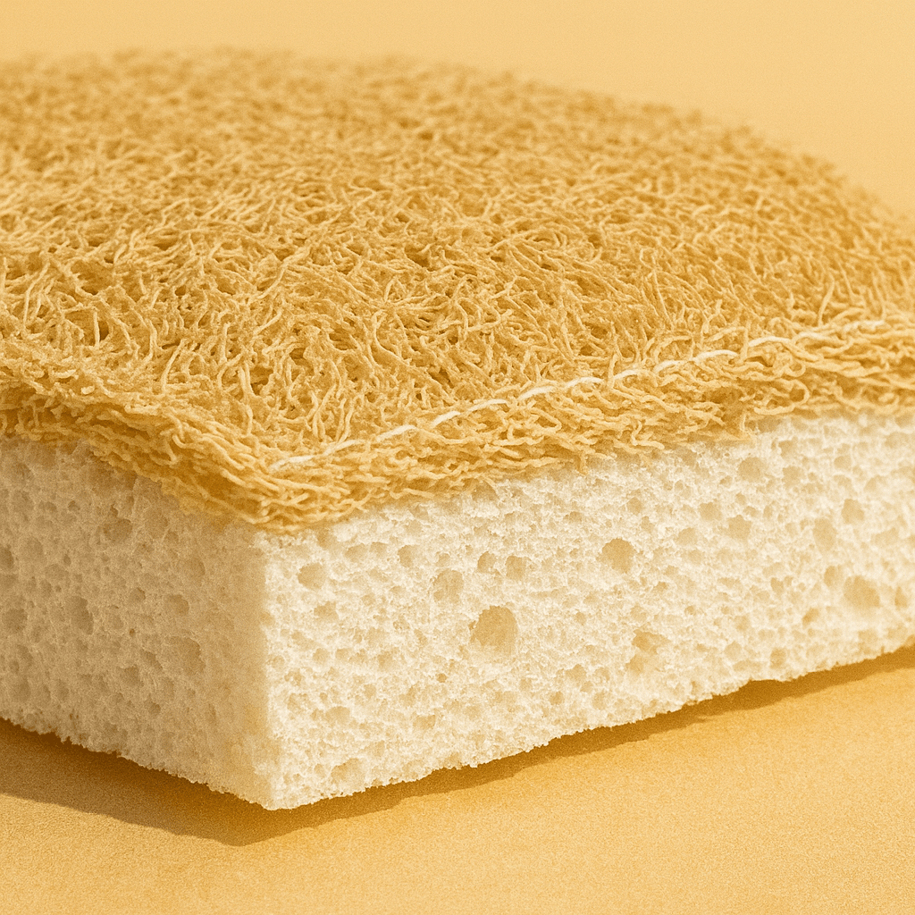 Dual-Sided Cellulose + Loofah Dish Sponge 2-Pack