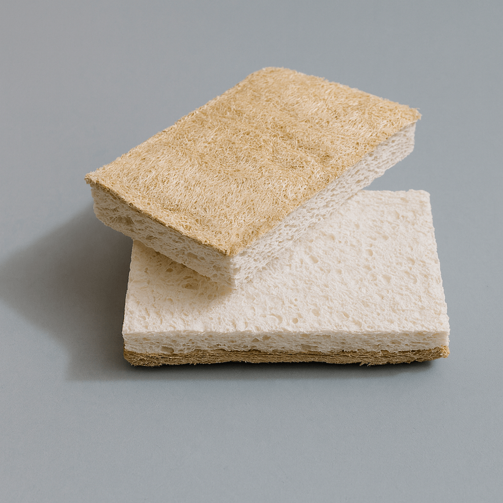 Dual-Sided Cellulose + Loofah Dish Sponge 2-Pack