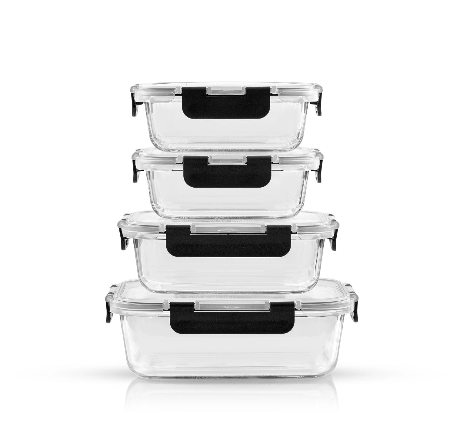 Glass Kitchen Storage Containers with Airtight Lids | 12-Piece Set