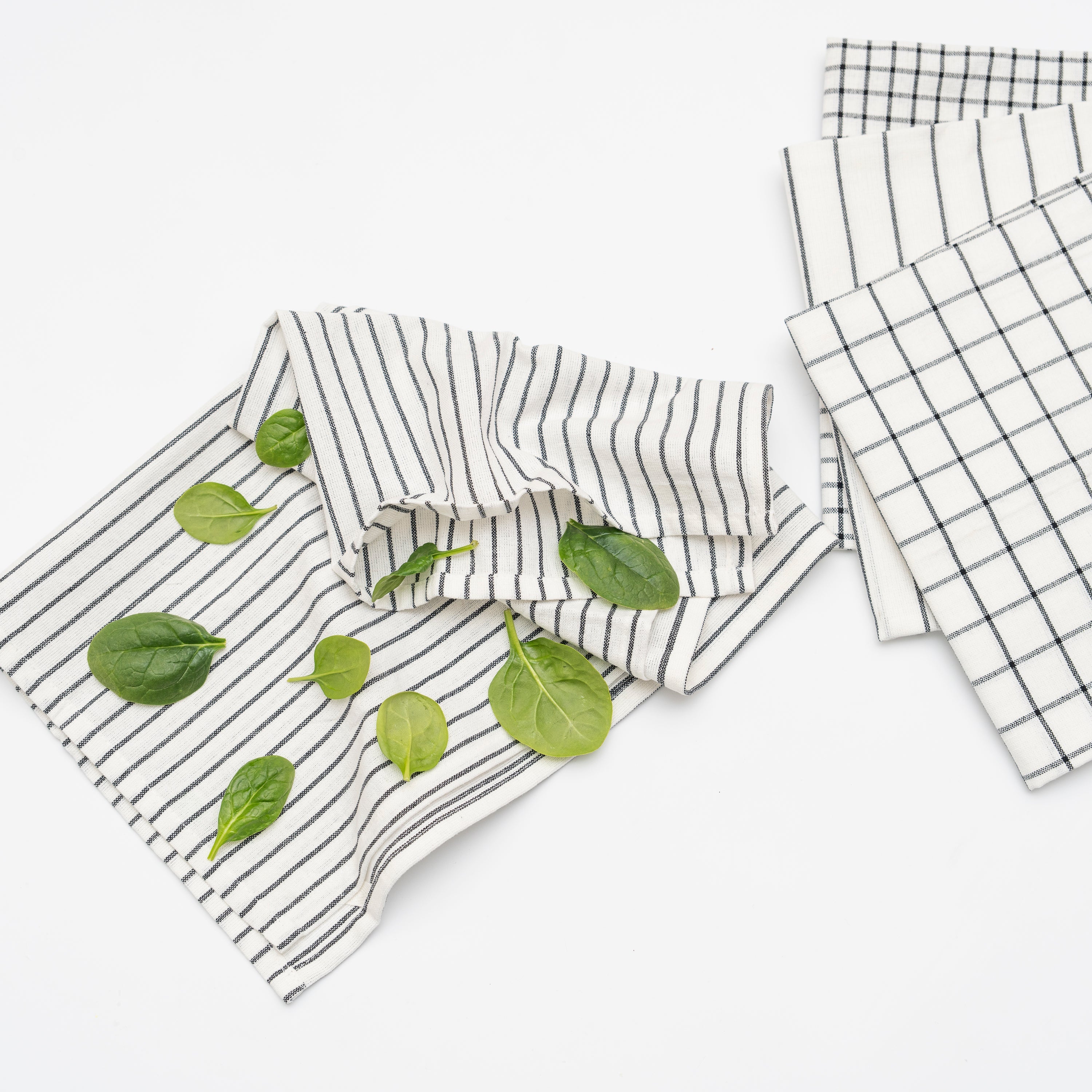Stripe + Check Kitchen Towel Set