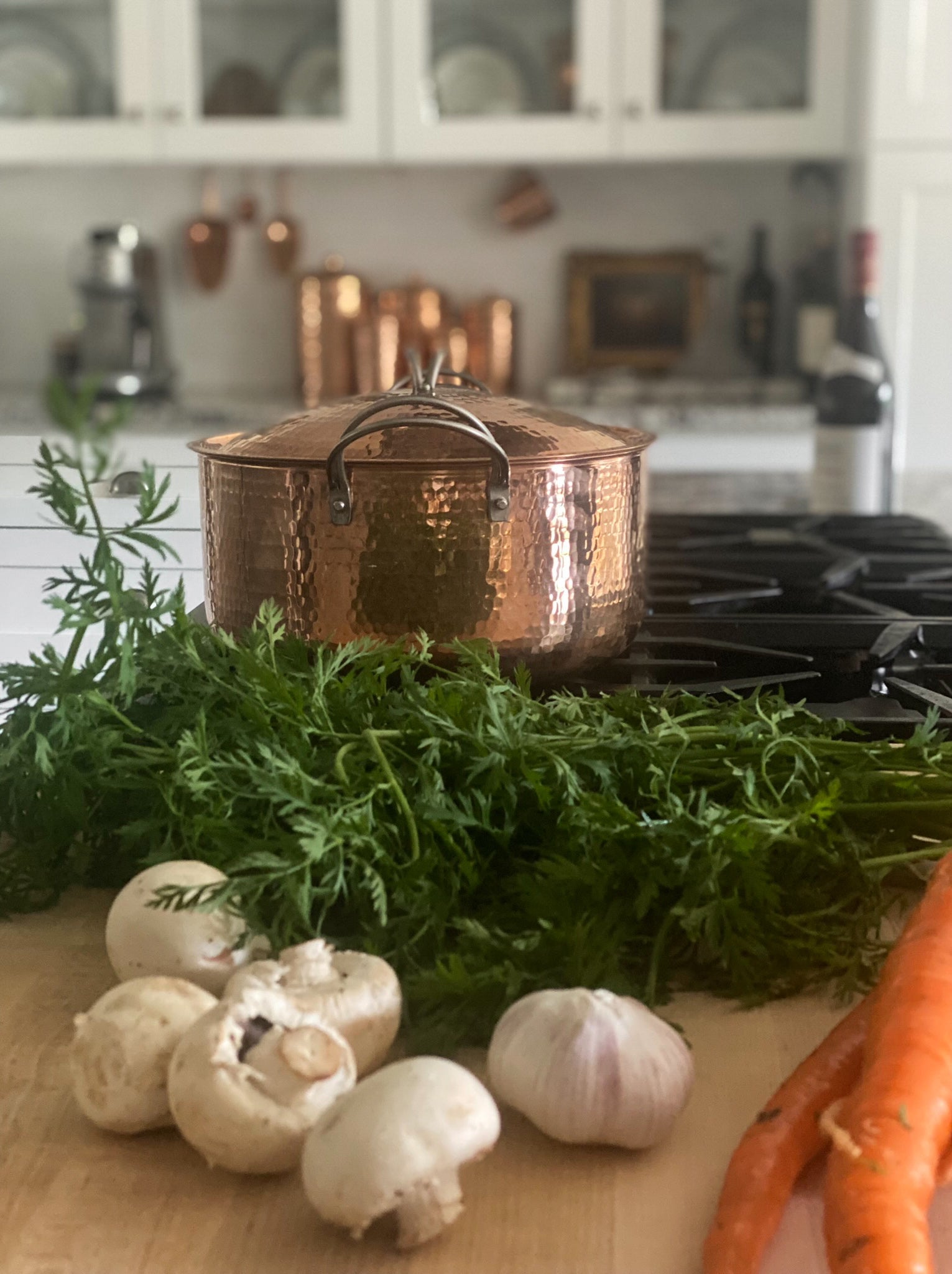Beautiful + Big Copper Dutch Ovens