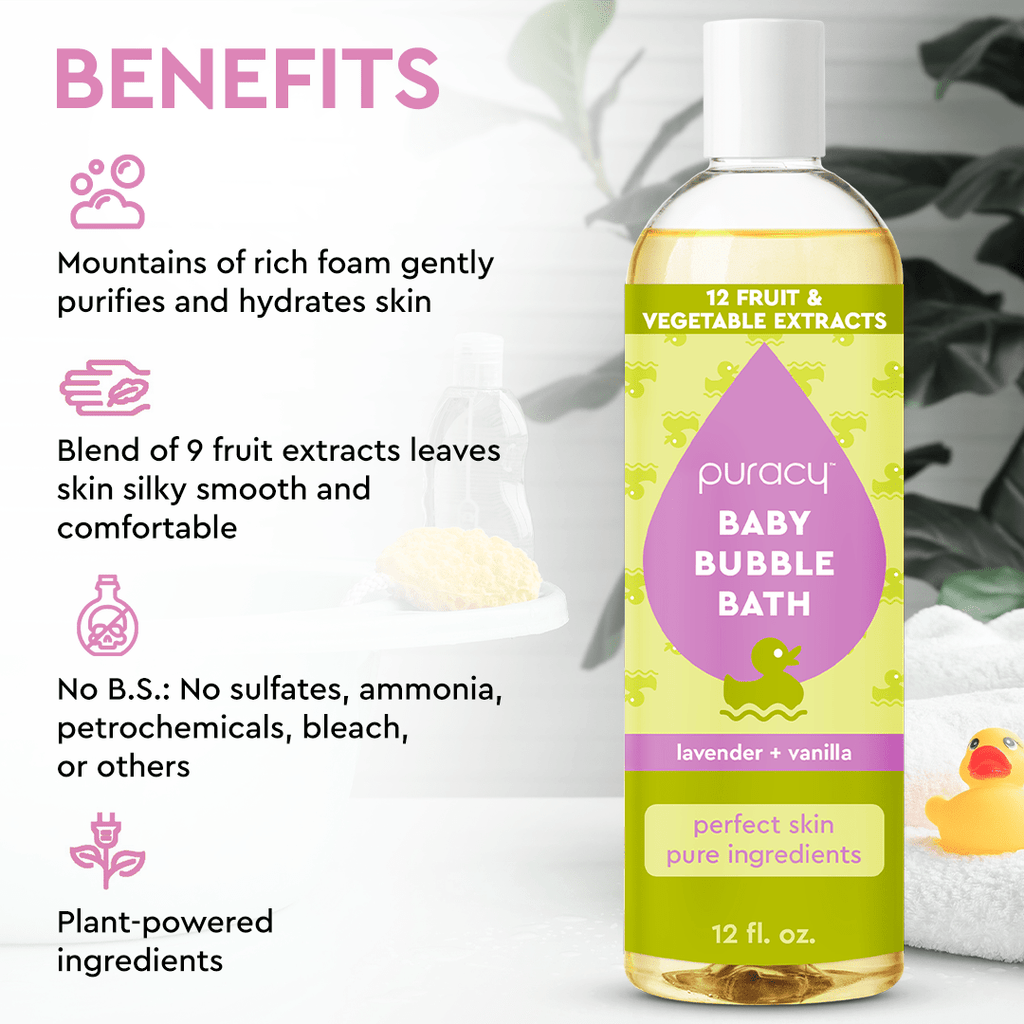 Puracy Baby Bubble Bath | Hypoallergenic