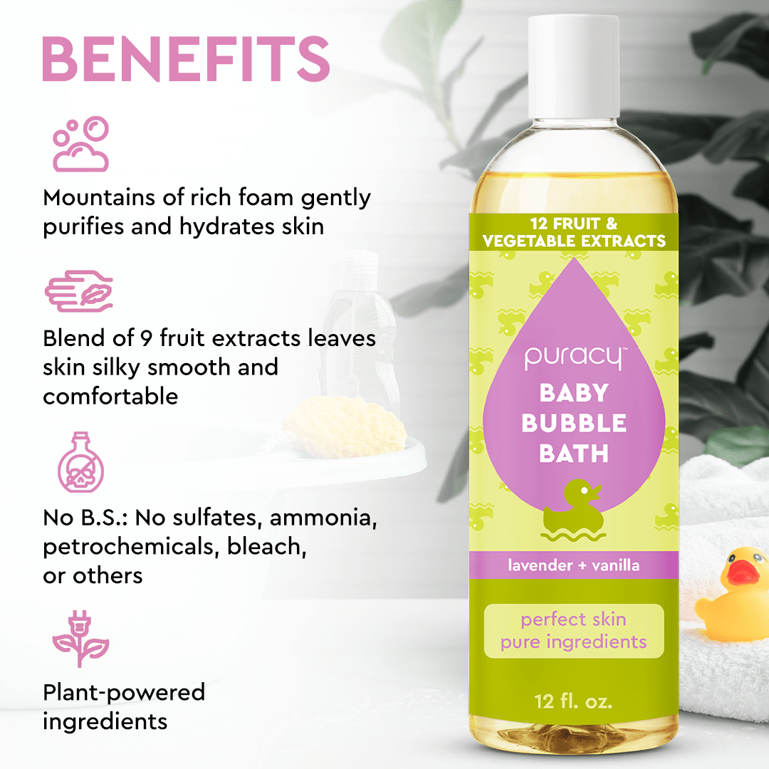 Puracy Baby Bubble Bath | Hypoallergenic