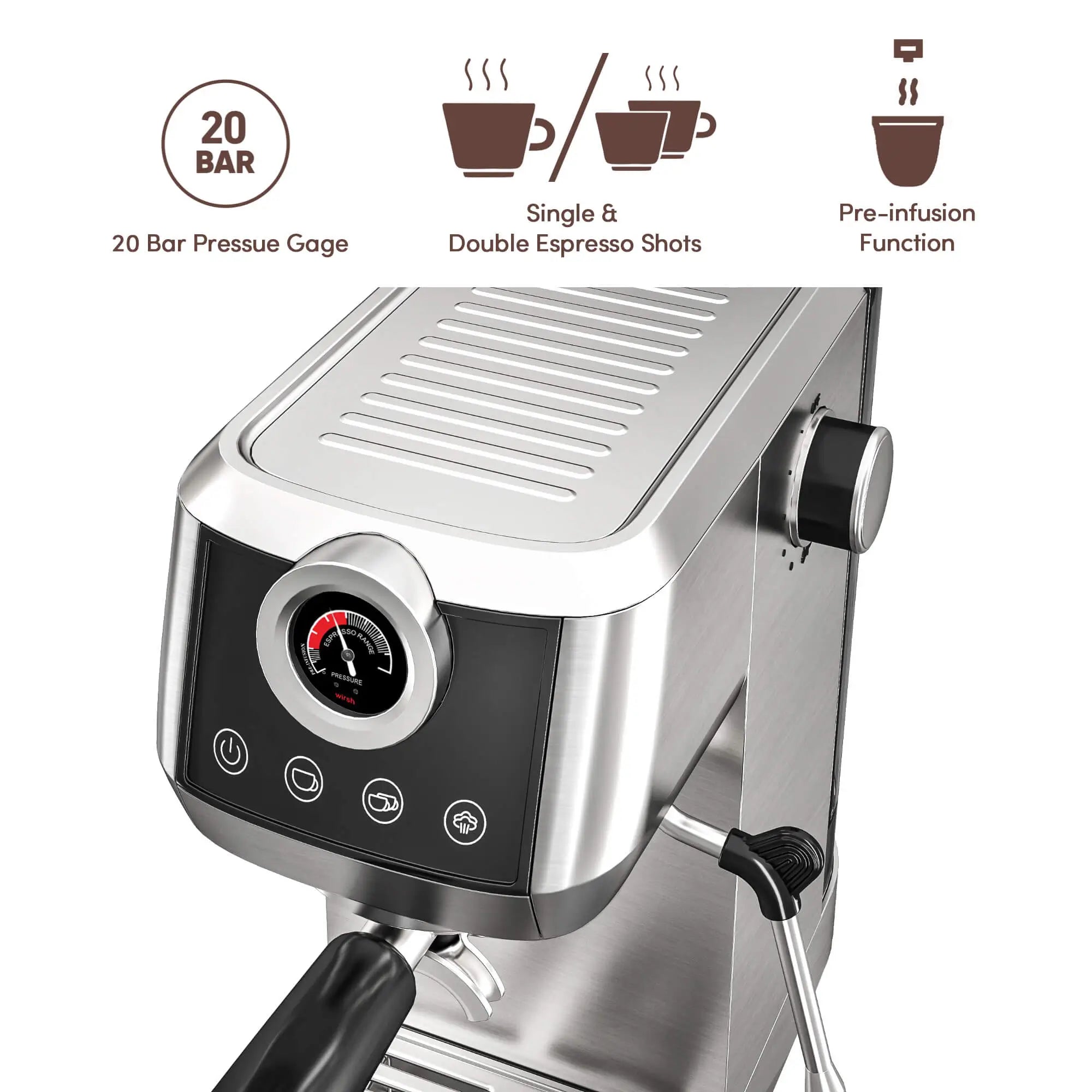 Wirsh Home Barista Plus Espresso Machine
